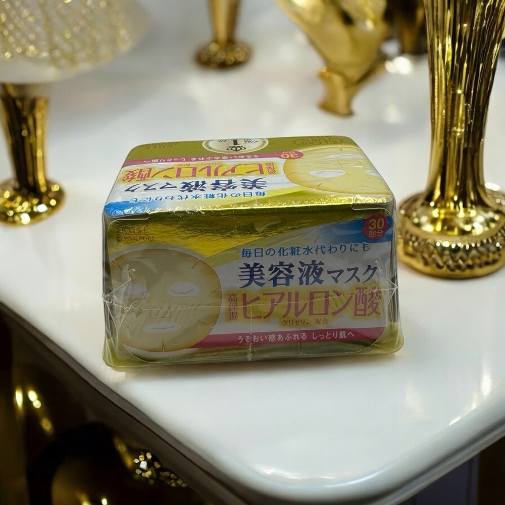Kose‎ Cosmeport Clear Turn Essence Masks W/ Hyaluronic Acid NEW
